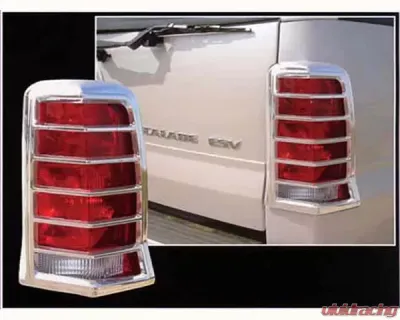 Quality Automotive Accessories 2-Piece Chrome Plated ABS plastic Tail Light Bezels Cadillac Escalade 4-Door SUV 2002-2006 - TL42255