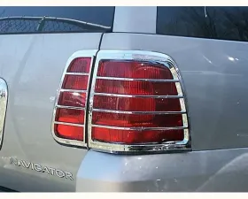 Quality Automotive Accessories 4-Piece Chrome Plated ABS plastic Tail Light Bezels Lincoln Navigator 4-Door SUV 2003-2006