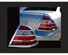 Quality Automotive Accessories 2-Piece Chrome Plated ABS plastic Tail Light Bezels Ford Five Hundred 4-Door Sedan 2005-2007