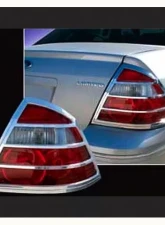 Quality Automotive Accessories 2-Piece Chrome Plated ABS plastic Tail Light Bezels Ford Five Hundred 4-Door Sedan 2005-2007                                     - TL45490 - Image 3