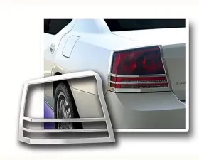Quality Automotive Accessories 2-Piece Chrome Plated ABS plastic Tail Light Bezels Dodge Charger 4-Door Sedan 2006-2010
