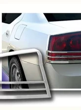 Quality Automotive Accessories 2-Piece Chrome Plated ABS plastic Tail Light Bezels Dodge Charger 4-Door Sedan 2006-2010                                     - TL46910 - Image 3