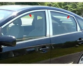 Quality Automotive Accessories 4-Piece Stainless Steel Window Trim Package Toyota Prius 4-Door Hatchback 2004-2009
