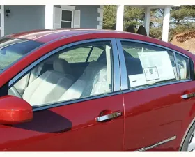 Quality Automotive Accessories 14-Piece Stainless Steel Window Trim Package Nissan Maxima 4-Door Sedan 2004-2008