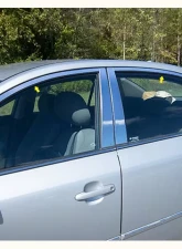 Quality Automotive Accessories 6-Piece Stainless Steel Window Trim Package Hyundai Sonata 4-Door Sedan 2006-2010                                     - WP26362 - Image 3