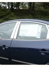 Quality Automotive Accessories 16-Piece Stainless Steel Window Trim Package Hyundai Elantra 4-Door Sedan 2007-2010                                     - WP27340 - Image 3