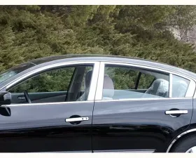Quality Automotive Accessories 10-Piece Stainless Steel Window Trim Package Nissan Altima 4-Door Sedan 2007-2012
