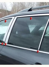 Quality Automotive Accessories 10-Piece Stainless Steel Window Trim Package Toyota Highlander 4-Door SUV 2008-2013                                     - WP28111 - Image 3