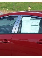 Quality Automotive Accessories 10-Piece Stainless Steel Window Trim Package Nissan Sentra 4-Door Sedan 2007-2012                                     - WP28575 - Image 3