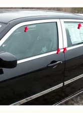 Quality Automotive Accessories 10-Piece Stainless Steel Window Trim Package Chrysler 300 4-Door Sedan C-Model only 2005-2010                                     - WP45766 - Image 3