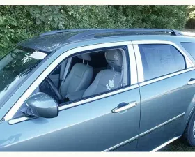 Quality Automotive Accessories 14-Piece Stainless Steel Window Trim Package Dodge Magnum 4-Door Wagon 2005-2008