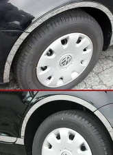 Quality Automotive Accessories 8-Piece Stainless Steel Wheel Well Accent Trim Volkswagen Jetta 4-Door Sedan 2005-2010                                     - WQ25666 - Image 3