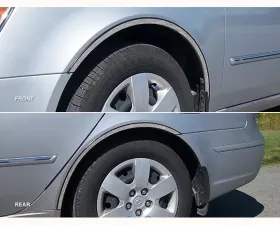 Quality Automotive Accessories 4-Piece Stainless Steel Wheel Well Accent Trim Hyundai Sonata 4-Door Sedan 2006-2010
