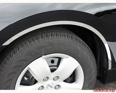 Quality Automotive Accessories 4-Piece Stainless Steel Wheel Well Accent Trim Nissan Altima 4-Door Sedan 2007-2012 - WQ27550