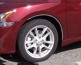 Quality Automotive Accessories 4-Piece Stainless Steel Wheel Well Accent Trim Nissan Maxima 4-Door Sedan 2009-2014