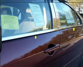 Quality Automotive Accessories 4-Piece Stainless Steel Window Sill Trim Set Ford Fusion 4-Door Sedan 2006-2010