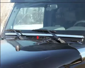 Quality Automotive Accessories 1-Piece Stainless Steel Windshield Accent Trim Jeep Wrangler JK 4-Door SUV 2007-2018