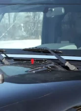 Quality Automotive Accessories 1-Piece Stainless Steel Windshield Accent Trim Jeep Wrangler JK 4-Door SUV 2007-2018                                     - WT47085 - Image 3