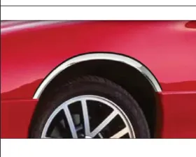 Quality Automotive Accessories 4-Piece Molded Stainless Steel Wheel Well Fender Trim Molding Chevrolet Camaro 2-Door Targa Top Liftback Coupe Convertible 1993-2002