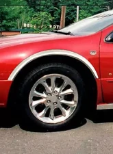 Quality Automotive Accessories 4-Piece Molded Stainless Steel Wheel Well Fender Trim Molding Chrysler 300M 4-Door Sedan 1999-2004                                     - WZ39760 - Image 3