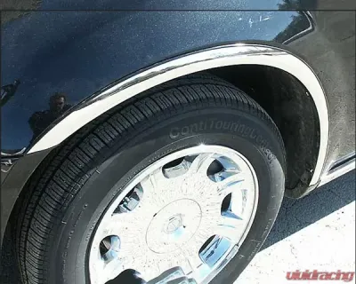 Quality Automotive Accessories 4-Piece Molded Stainless Steel Wheel Well Fender Trim Molding Chrysler 300 4-Door Sedan 2005-2010 - WZ45765