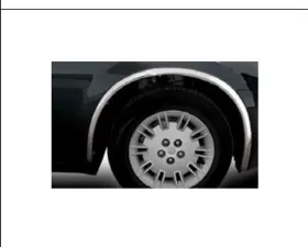 Quality Automotive Accessories 4-Piece Molded Stainless Steel Wheel Well Fender Trim Molding Chrysler 300 4-Door Sedan 2005-2010