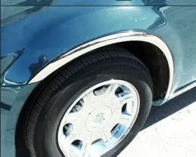 Quality Automotive Accessories 4-Piece Molded Stainless Steel Wheel Well Fender Trim Molding Dodge Magnum 4-Door Wagon 2005-2008