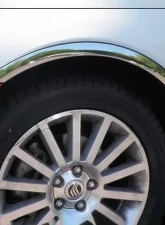 Quality Automotive Accessories 4-Piece Molded Stainless Steel Wheel Well Fender Trim Molding Ford Fusion 4-Door Sedan 2006-2009                                     - WZ46631 - Image 3