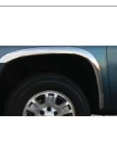 Quality Automotive Accessories 4-Piece Molded Stainless Steel Wheel Well Fender Trim Molding GMC Sierra 2-Door 4-Door 2007-2013                                     - WZ47281 - Image 3