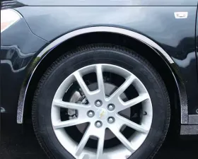 Quality Automotive Accessories 4-Piece Molded Stainless Steel Wheel Well Fender Trim Molding Chevrolet Malibu 4-Door Sedan 2008-2012