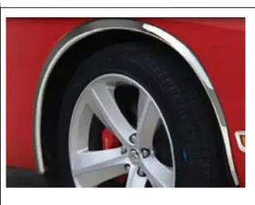 Quality Automotive Accessories 4-Piece Molded Stainless Steel Wheel Well Fender Trim Molding Dodge Challenger 2-Door Coupe 2009-2010