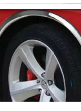 Quality Automotive Accessories 4-Piece Molded Stainless Steel Wheel Well Fender Trim Molding Dodge Challenger 2-Door Coupe 2009-2010                                     - WZ49915 - Image 3