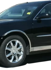 Quality Automotive Accessories 4-Piece Molded Stainless Steel Wheel Well Fender Trim Molding Buick LaCrosse 4-Door Sedan 2005-2009                                     - WZ45520 - Image 2
