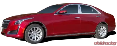 Quality Automotive Accessories 6-Piece Stainless Steel Pillar Post Trim Cadillac CTS 4-Door Sedan 2014-2019 - PP54445