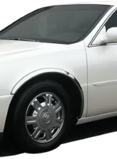 Quality Automotive Accessories 4-Piece Molded Stainless Steel Wheel Well Fender Trim Molding Cadillac DeVille 4-Door Sedan 2000-2005                                     - WZ40245 - Image 2