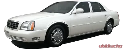 Quality Automotive Accessories 4-Piece Molded Stainless Steel Wheel Well Fender Trim Molding Cadillac DeVille 4-Door Sedan 2000-2005 - WZ40245