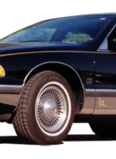 Quality Automotive Accessories 14-Piece Stainless Steel Rocker Panel Trim Full Kit Chevrolet Caprice 4-Door Sedan 1993-1997                                     - TH33175 - Image 2