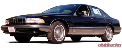 Quality Automotive Accessories 14-Piece Stainless Steel Rocker Panel Trim Full Kit Chevrolet Caprice 4-Door Sedan 1993-1997 - TH33175