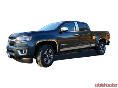 Quality Automotive Accessories 4-Piece Stainless Steel Wheel Well Accent Trim Chevrolet Colorado 4-Door 2015-2022 - WQ55150