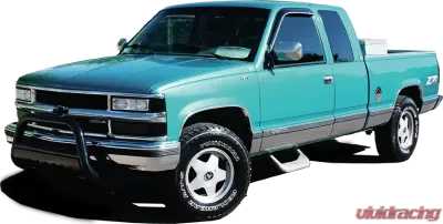 Quality Automotive Accessories 10-Piece Stainless Steel Rocker Panel Trim Full Kit Chevrolet Silverado 2-Door C/K 1500 Regular Cab Short Bed NO Molding 1992-1998 - TH32179