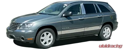 Quality Automotive Accessories 1-Piece Stainless Steel Gas Door Cover Trim Chrysler Pacifica 4-Door SUV 2004-2008 - GC44750