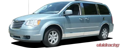 Quality Automotive Accessories 2-Piece Chrome Plated ABS plastic Mirror Cover Set Chrysler Town & Country 4-Door Minivan 2008-2016 - MC48895
