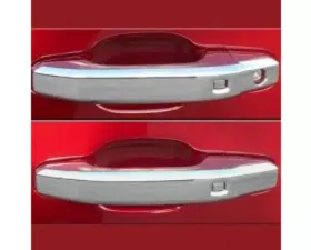 Quality Automotive Accessories 4-Piece Stainless Steel Door Handle Accent Trim Chevrolet Silverado 4-Door 1500 Double Cab 2019-2022