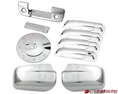 Quality Automotive Accessories 8-Piece Chrome Plated ABS plastic Door Handle Cover Kit Ram Trucks Ram 4-Door 1500 2019-2022 - DH59935