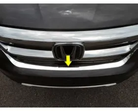 Quality Automotive Accessories 1-Piece Stainless Steel Front Bumper Trim Honda Pilot 4-Door SUV 2016-2022