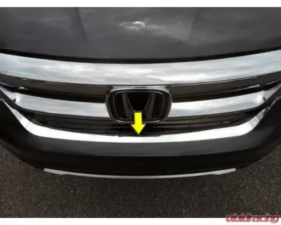 Quality Automotive Accessories 1-Piece Stainless Steel Front Bumper Trim Honda Pilot 4-Door SUV 2016-2022 - FB16260