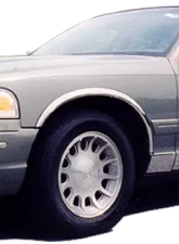 Quality Automotive Accessories 12-Piece Stainless Steel Rocker Panel Trim Upper Kit Ford Crown Victoria 4-Door Sedan 1992-1997                                     - TH32359 - Image 2