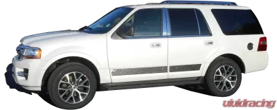 Quality Automotive Accessories 1-Piece Stainless Steel Front Grille Accent Trim Ford Expedition 4-Door SUV 2015-2017 - SG55383