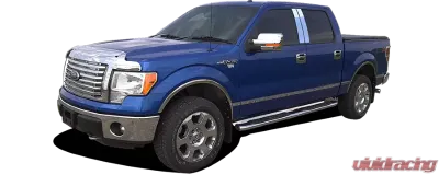Quality Automotive Accessories 4-Piece Chrome Plated ABS plastic Mirror Cover Set Ford F-150 2-Door 4-Door 2009-2014 - MC49310