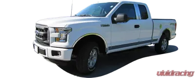 Quality Automotive Accessories 12-Piece Stainless Steel Wheel Well Accent Trim Ford F-150 2-Door 4-Door 2015-2017 - WQ55308